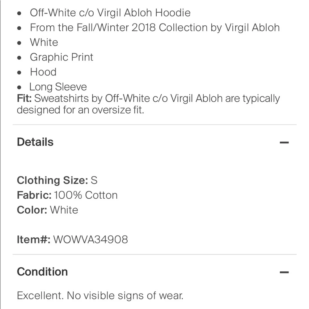 Off-White Virgil Abloh World Globe Hands Logo Hoodie Tee - Picture 6 of 6